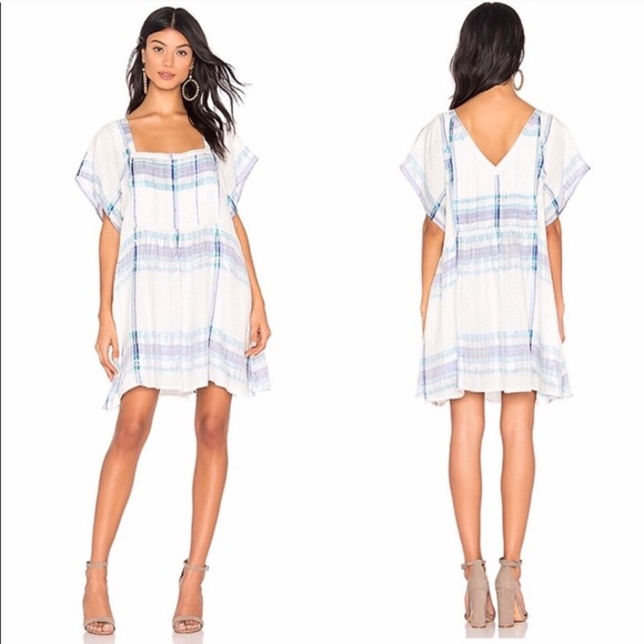 Free People Barcelona Shimmer Plaid Mini Dress - Picture 7 of 8